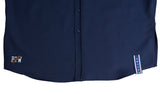 ロマンティッククラウン(ROMANTIC CROWN)   STRIPED CUFFS SHIRT_NAVY