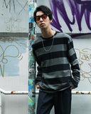 ボーンチャンプス(BORN CHAMPS)　B WIDE STRIPE TEE CHARCOAL CEPCMTS04CH