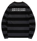 ボーンチャンプス(BORN CHAMPS)　B WIDE STRIPE TEE CHARCOAL CEPCMTS04CH