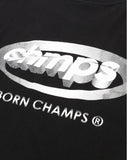 ボーンチャンプス(BORN CHAMPS)   CHMPS CUBIC LOGO TEE CETBMTS03BK