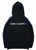 ボーンチャンプス(BORN CHAMPS)  BC NEW TAPE LOGO HOODY BLACK CERAMHD02BK