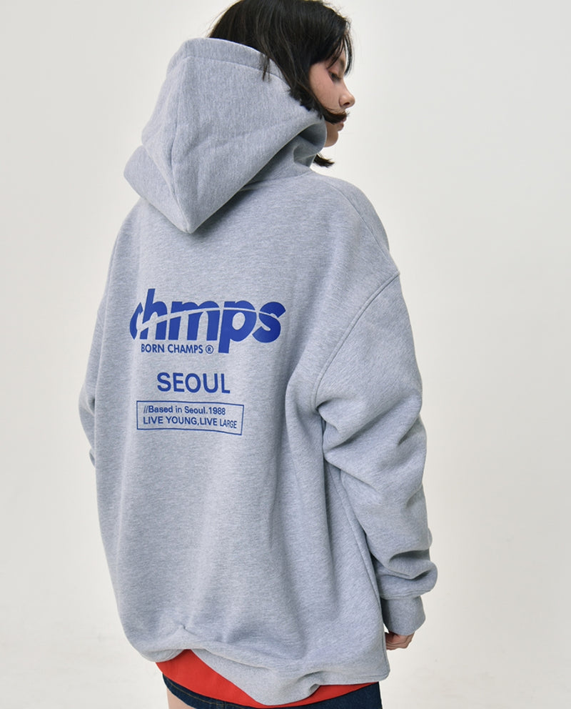ボーンチャンプス(BORN CHAMPS)  BC SEOUL HOODY GREY CERDMHD05GY