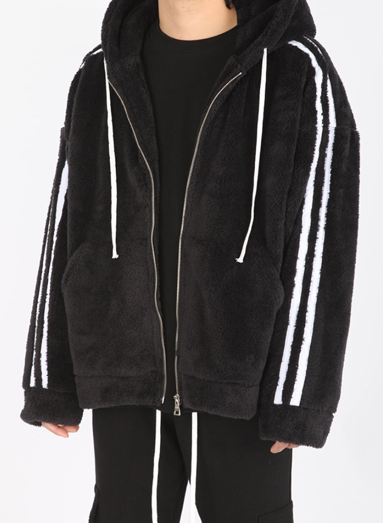 ランベルシオ(LANG VERSIO) 273 Two-Line Fleece Hooded Zip-Up