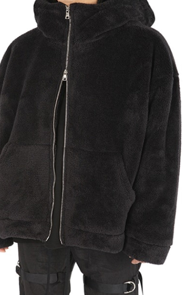 ランベルシオ(LANG VERSIO) 274 Turtle Two-Way Fleece Hooded Zip-Up