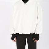 ランベルシオ(LANG VERSIO) 285 V Neck Hand Warmer Mok Polar (WH)