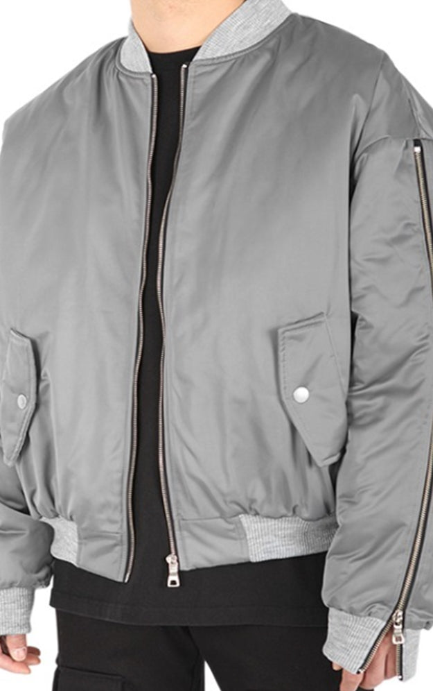 ランベルシオ(LANG VERSIO) 287 Incision Zipper Aviation Jumper Padding (MA-1)