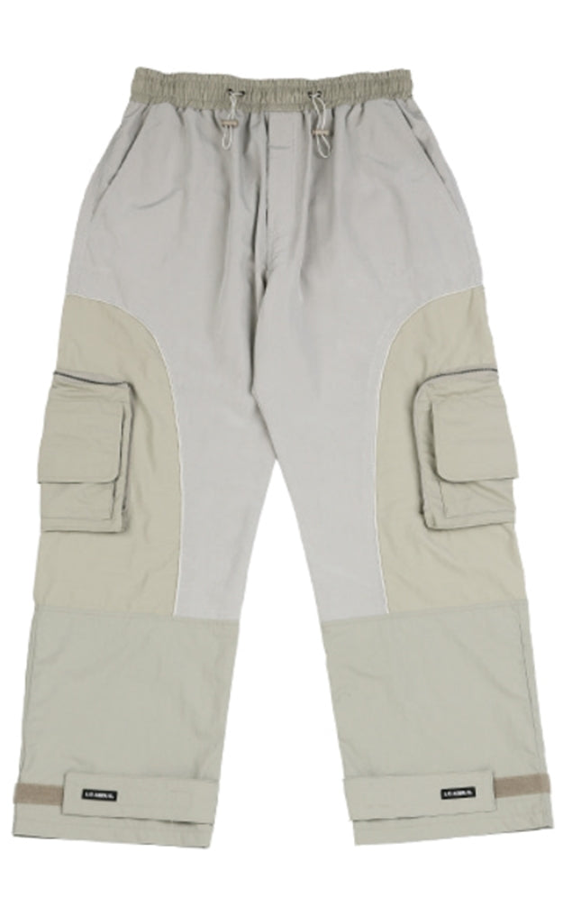 アジョバイアジョ（AJOBYAJO) Tri Mixed Cargo Nylon Pants [Beige]