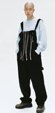 アジョバイアジョ（AJOBYAJO) Washed Cotton Ribbon Overall [Black]