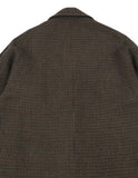 アジョバイアジョ（AJOBYAJO)  Check Raglan Overcoat [Brown]