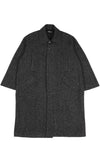 アジョバイアジョ（AJOBYAJO)  Herringbone Raglan Overcoat [Black]