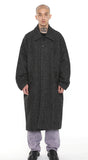 アジョバイアジョ（AJOBYAJO)  Herringbone Raglan Overcoat [Black]