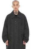 アジョバイアジョ（AJOBYAJO)  Herringbone Raglan Overcoat [Black]