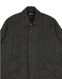 アジョバイアジョ（AJOBYAJO)  Herringbone Raglan Overcoat [Black]