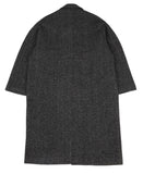 アジョバイアジョ（AJOBYAJO)  Herringbone Raglan Overcoat [Black]