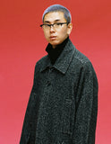 アジョバイアジョ（AJOBYAJO)  Herringbone Raglan Overcoat [Black]