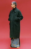 アジョバイアジョ（AJOBYAJO)  Herringbone Raglan Overcoat [Black]