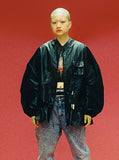 アジョバイアジョ（AJOBYAJO)  Fake Leather Fisherman String Jacket [Black]