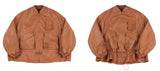 アジョバイアジョ（AJOBYAJO)  Fake Leather Fisherman String Jacket [Camel]