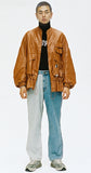 アジョバイアジョ（AJOBYAJO)  Fake Leather Fisherman String Jacket [Camel]