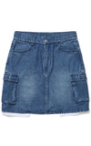 ボーンチャンプス(BORN CHAMPS) BCG POCKET DENIM SKIRT CESCGSK01BL