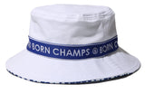 ボーンチャンプス(BORN CHAMPS) BC TAPE BUCKET HAT WHITE CEQFMCA03WH