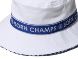 ボーンチャンプス(BORN CHAMPS) BC TAPE BUCKET HAT WHITE CEQFMCA03WH