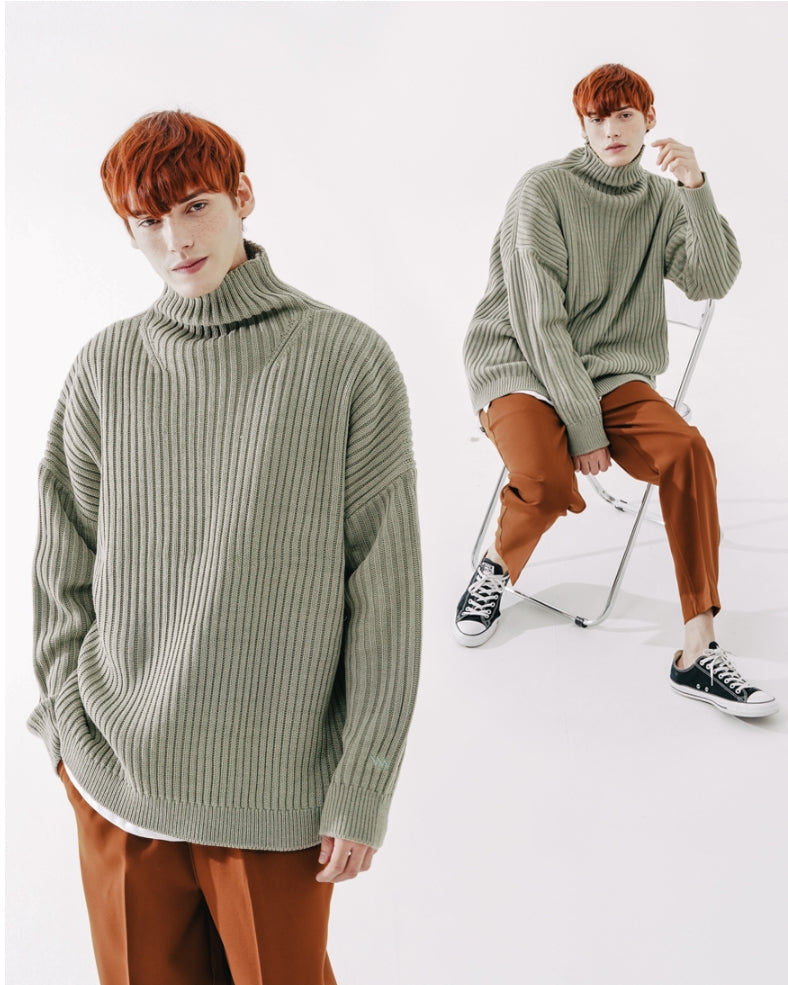ダブルユーブイプロジェクト(WV PROJECT)  Peanut Butter Turtleneck Knit Light Khaki CJKN7434