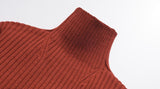 ダブルユーブイプロジェクト(WV PROJECT)  Peanut Butter Turtleneck Knit Red Brown CJKN7434