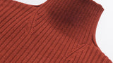 ダブルユーブイプロジェクト(WV PROJECT)  Peanut Butter Turtleneck Knit Red Brown CJKN7434