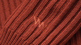 ダブルユーブイプロジェクト(WV PROJECT)  Peanut Butter Turtleneck Knit Red Brown CJKN7434