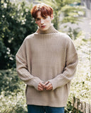 ダブルユーブイプロジェクト(WV PROJECT)  Peanut Butter Turtleneck Knit Beige CJKN7434