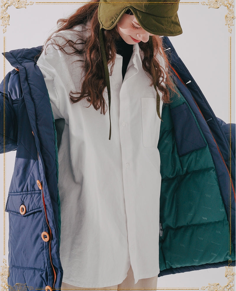 ダブルユーブイプロジェクト(WV PROJECT)  Palette MIDI Duckdown Navy CJOT7401