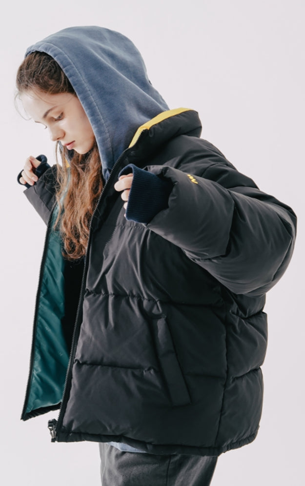 ダブルユーブイプロジェクト(WV PROJECT)  Genoa Puffer Duckdown Black CJOT7412