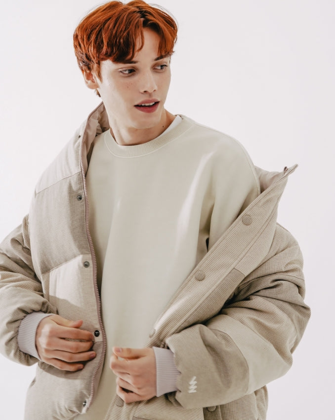 ダブルユーブイプロジェクト(WV PROJECT)  Flop Reversible Duckdown Parka Beige MJOT7399