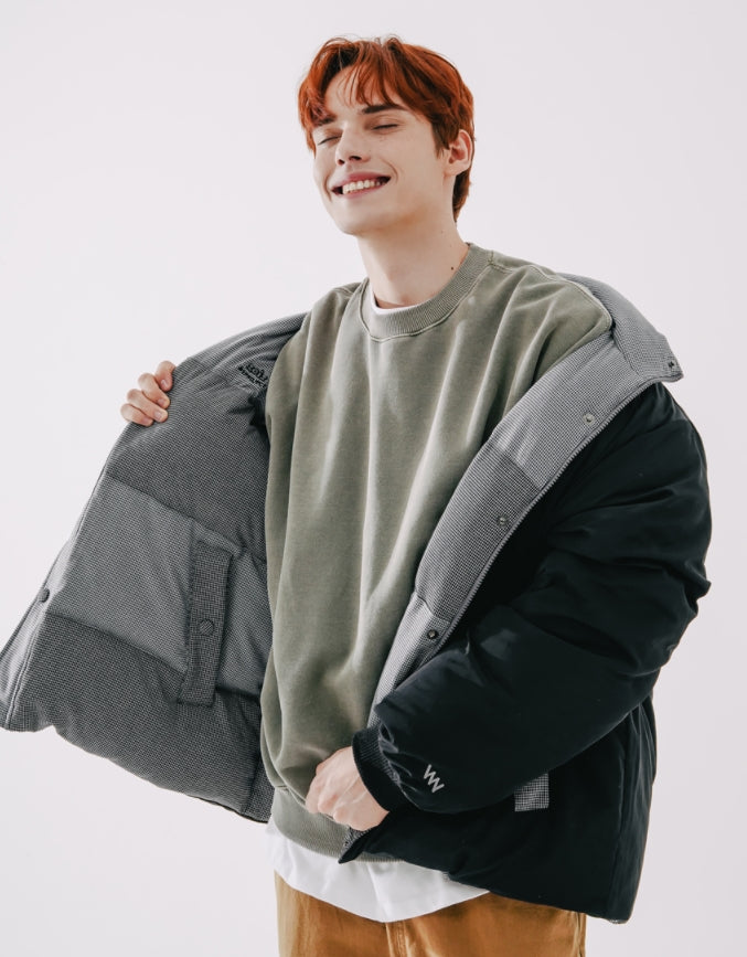 ダブルユーブイプロジェクト(WV PROJECT)  Flop Reversible Duckdown Parka Black MJOT7399