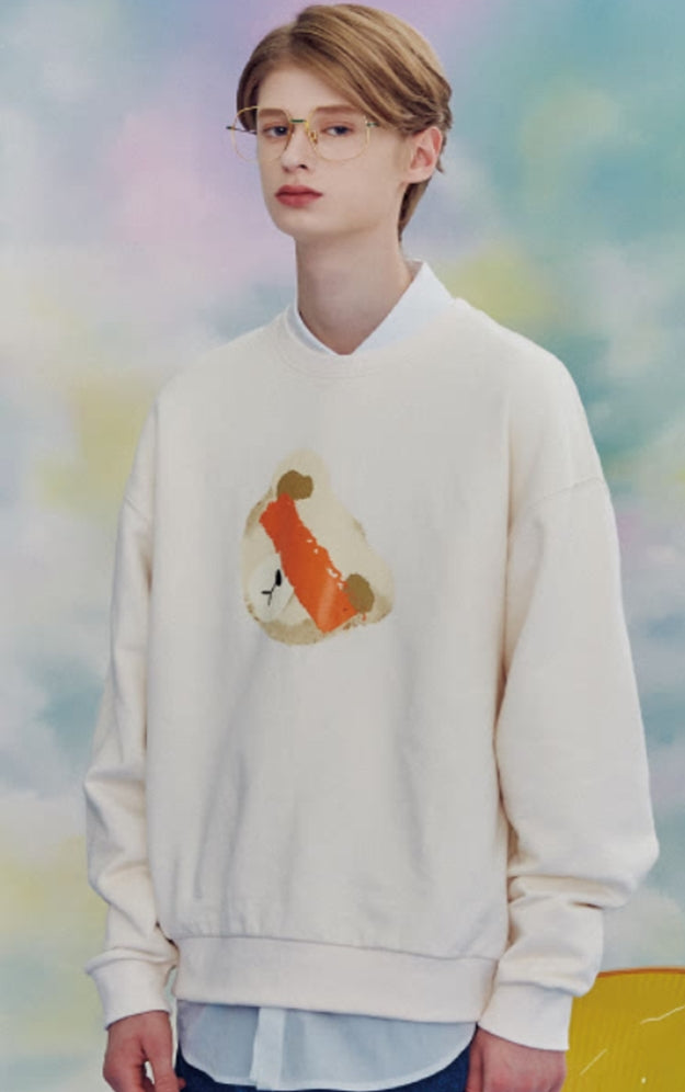 AQO_studiospace(アコスタジオスペース)  AQO TEDDY SWEATSHIRTS IVORY