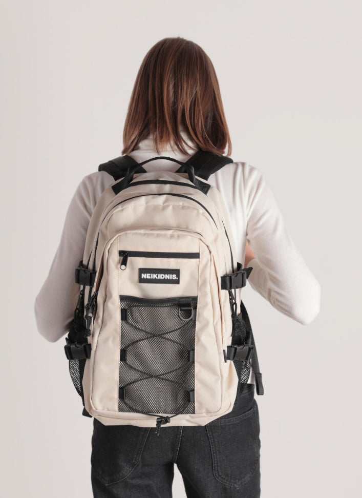 ネイキドニス(NEIKIDNIS)   MESH STRING BACKPACK / LIGHT BEIGE