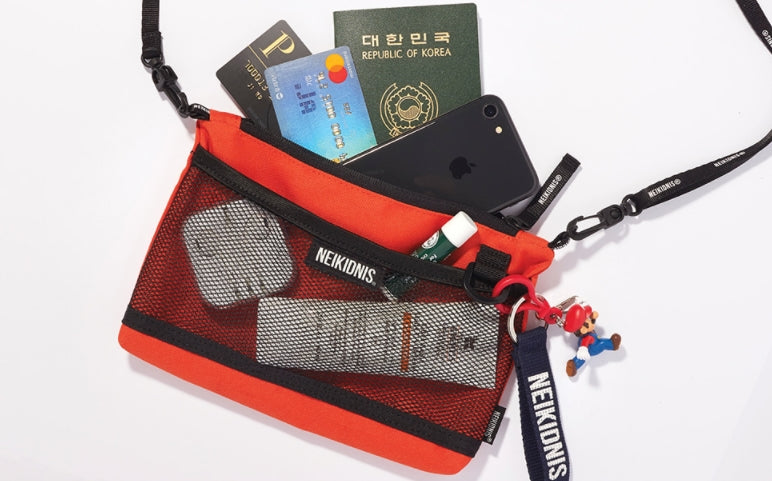 ネイキドニス(NEIKIDNIS) MESH SACOSHE / ORANGE