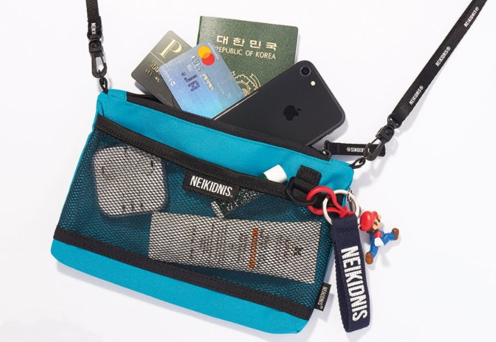 ネイキドニス(NEIKIDNIS) MESH SACOSHE / AQUA