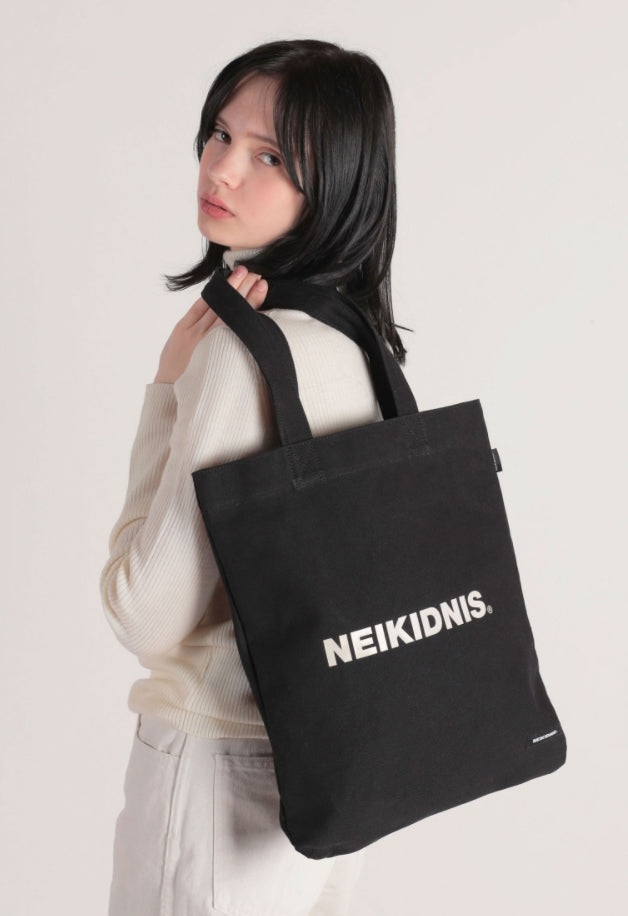 ネイキドニス(NEIKIDNIS)  BOLD LOGO ECO BAG / BLACK