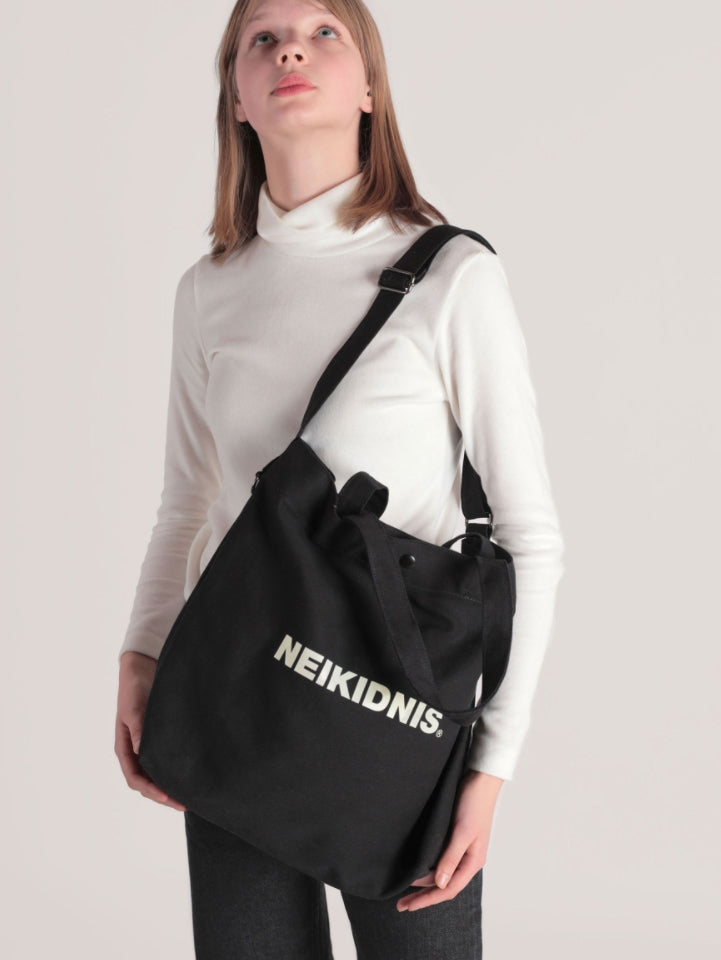 ネイキドニス(NEIKIDNIS)  BOLD LOGO 2WAY BAG / BLACK