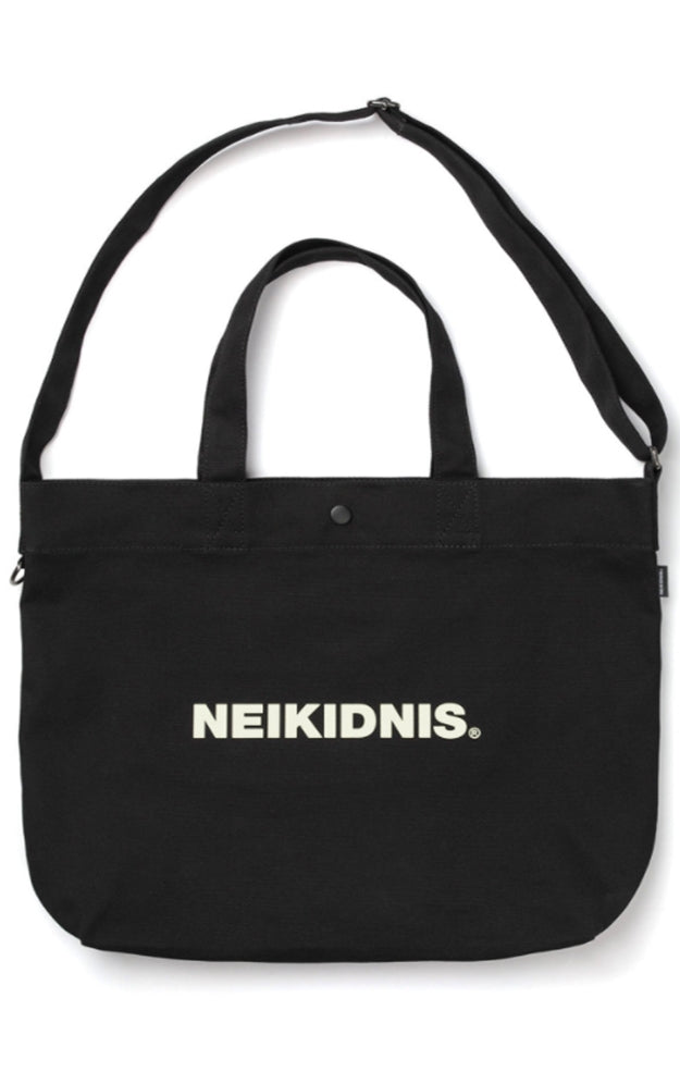 ネイキドニス(NEIKIDNIS)  BOLD LOGO 2WAY BAG / BLACK