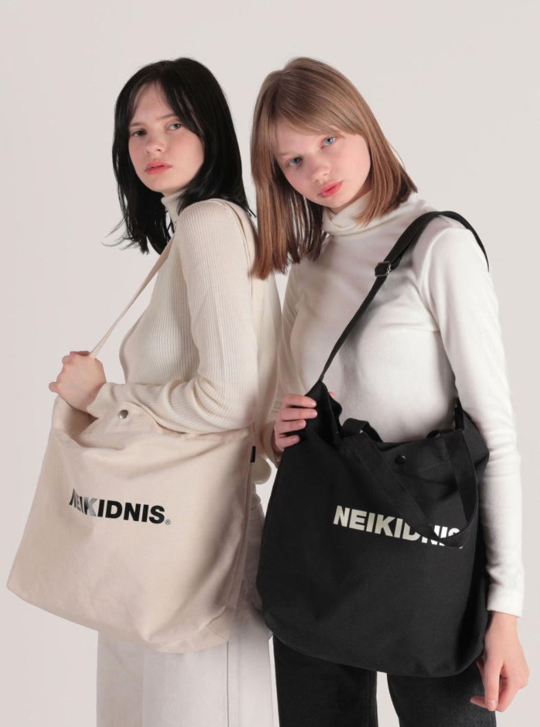 ネイキドニス(NEIKIDNIS)  BOLD LOGO 2WAY BAG / ECRU