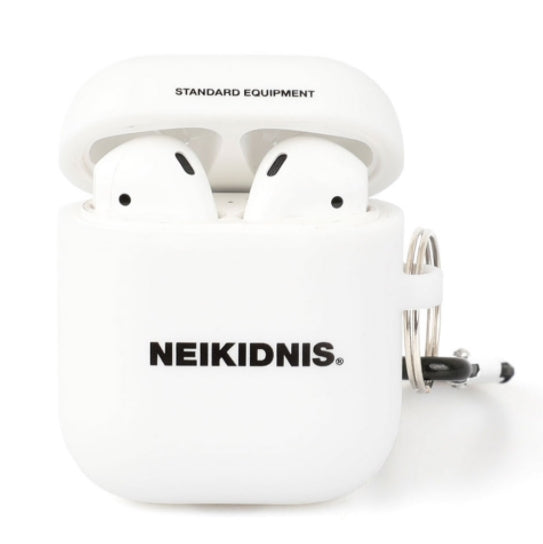 ネイキドニス(NEIKIDNIS)  BOLD LOGO AIRPOD CASE / WHITE