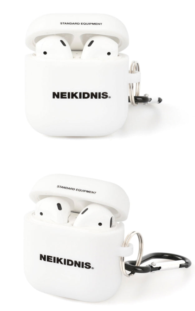 ネイキドニス(NEIKIDNIS)  BOLD LOGO AIRPOD CASE / WHITE