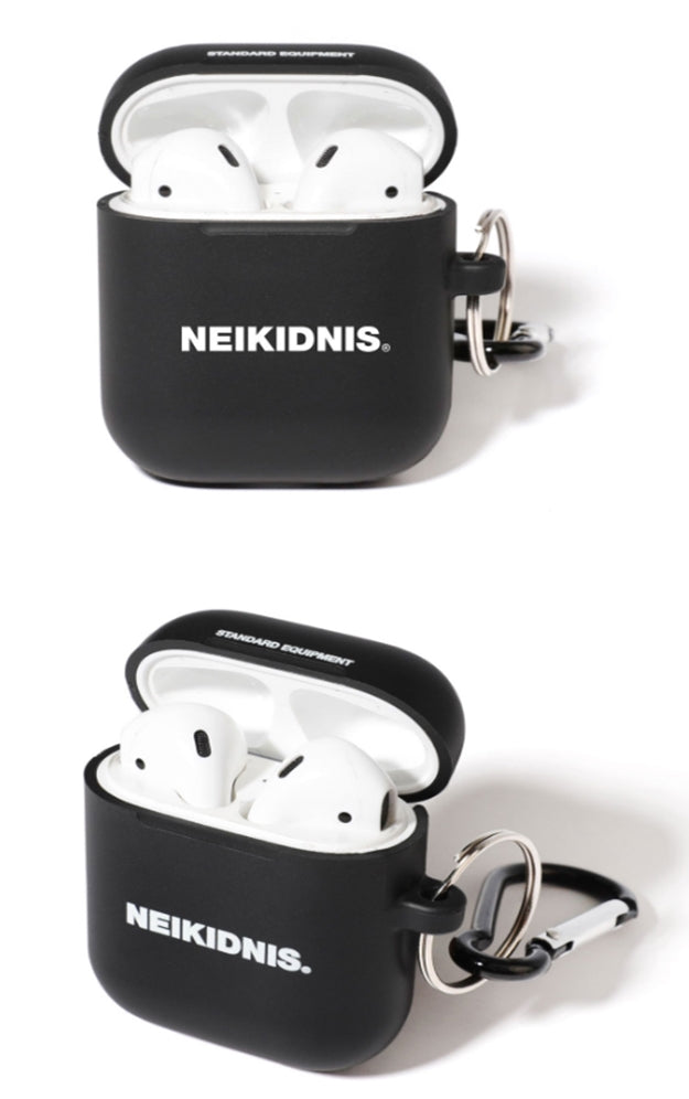 ネイキドニス(NEIKIDNIS)  BOLD LOGO AIRPOD CASE / BLACK