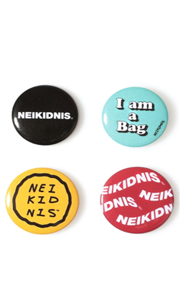 ネイキドニス(NEIKIDNIS) LOGO BUTTON BADGE SET (4PCS)