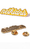 ネイキドニス(NEIKIDNIS) LETTERING PIN / YELLOW