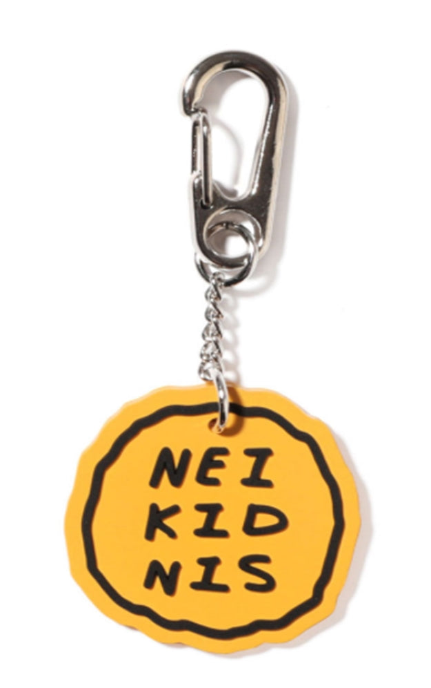 ネイキドニス(NEIKIDNIS)  CAKE LOGO RUBBER KEY RING / YELLOW