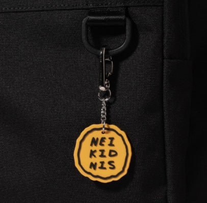 ネイキドニス(NEIKIDNIS)  CAKE LOGO RUBBER KEY RING / YELLOW